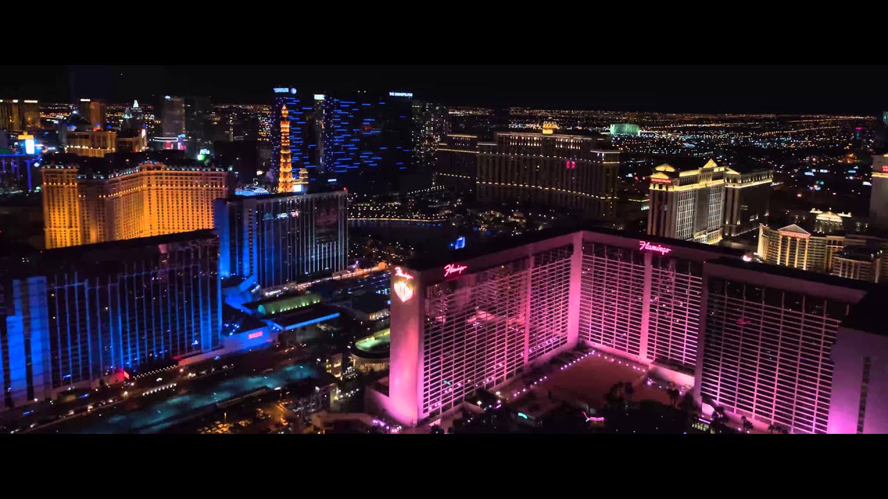 Aerial Image of Las vegas in nightime used on luxurycoordinates